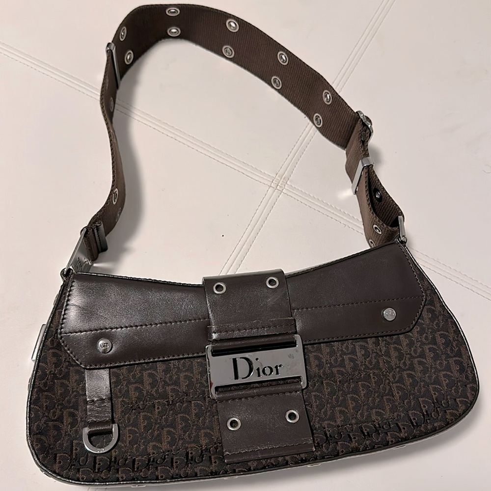 Christian Dior Columbus Y2K Leather Shoulder Bag